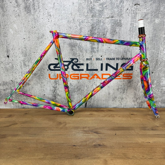 New! Landshark 54cm Rim Brake Steel Frameset 700c Chris King 2415g