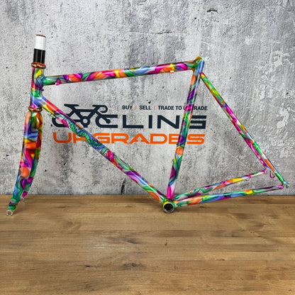 New! Landshark 54cm Rim Brake Steel Frameset 700c Chris King 2415g