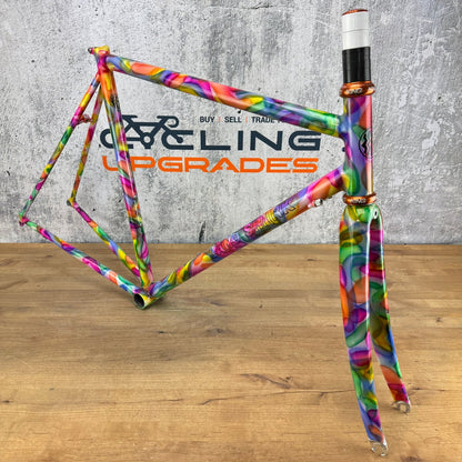 New! Landshark 54cm Rim Brake Steel Frameset 700c Chris King 2415g