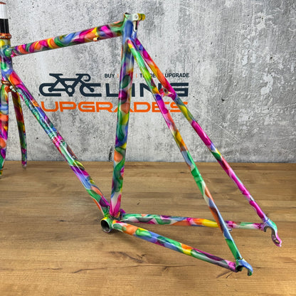 New! Landshark 54cm Rim Brake Steel Frameset 700c Chris King 2415g