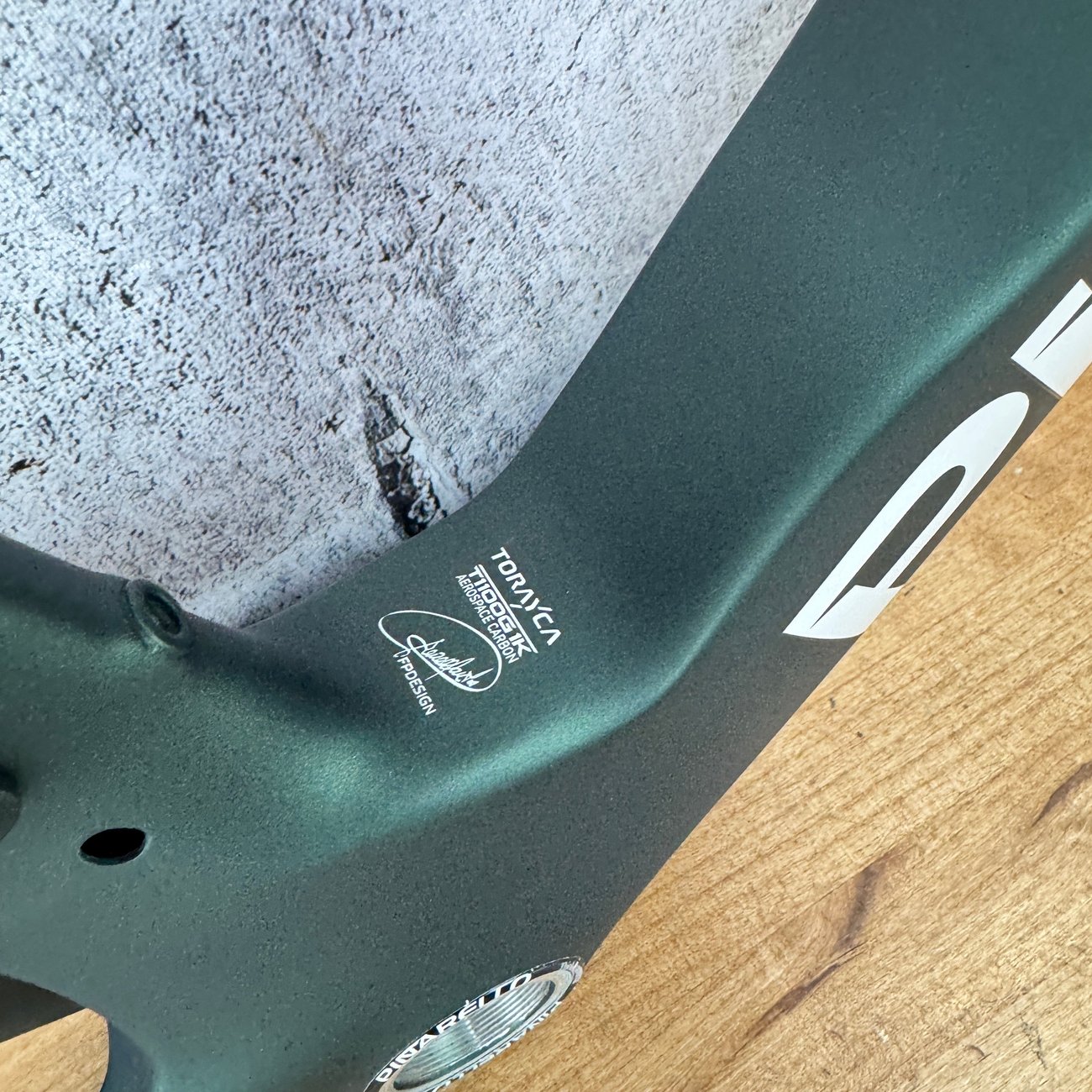 New! Pinarello Dogma F Racing Green Size 51.5 (53.5cm) Rim Brake Frameset w/ Bar & Stem