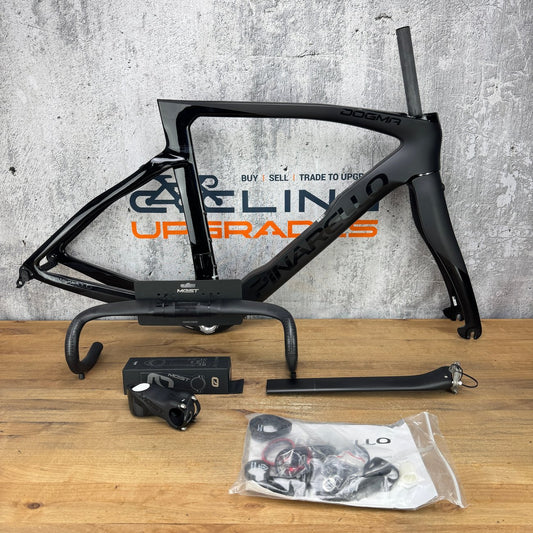 New! Pinarello Dogma F BoB Size 53 (54.5cm) Carbon Rim Brake Frameset w/ Bar & Stem