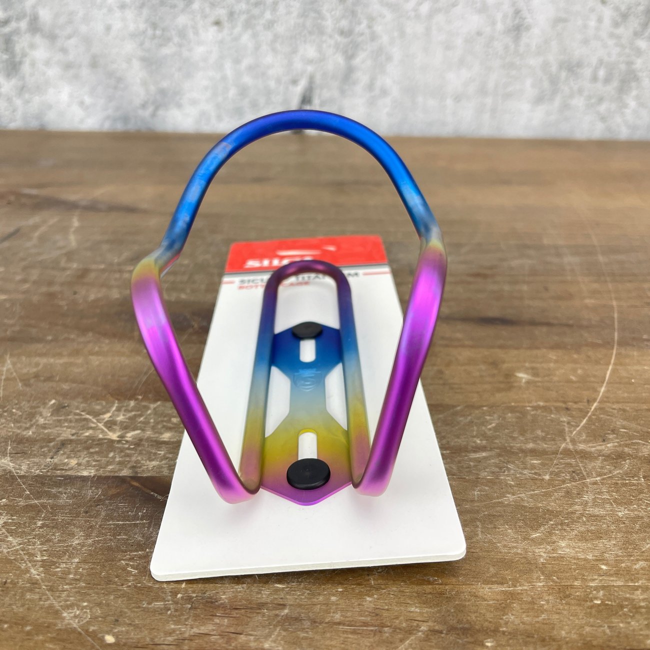 New! Silca Sicuro Titanium Water Bottle Cage Anodized Rainbow 30g