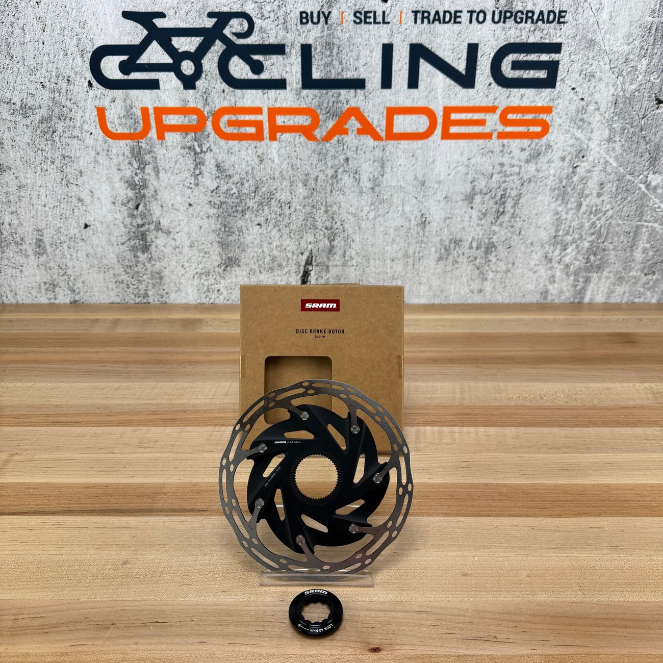 New! SRAM Centerline CLX-R 160mm Center Lock Disc Brake Rotor w/ Lockring 129g