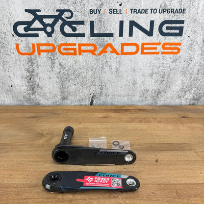 New! SRAM Force AXS E1 165mm Carbon DUB Spindle Crank Arms Crankset 409g