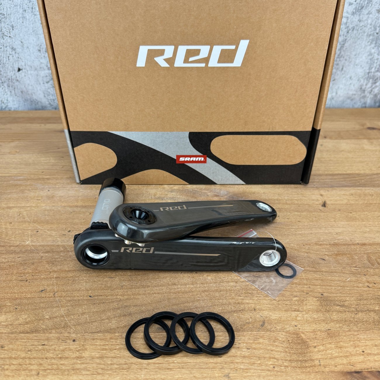 New! SRAM Red AXS XPLR E1 165mm DUB Wide Carbon Bike Crankset 315g
