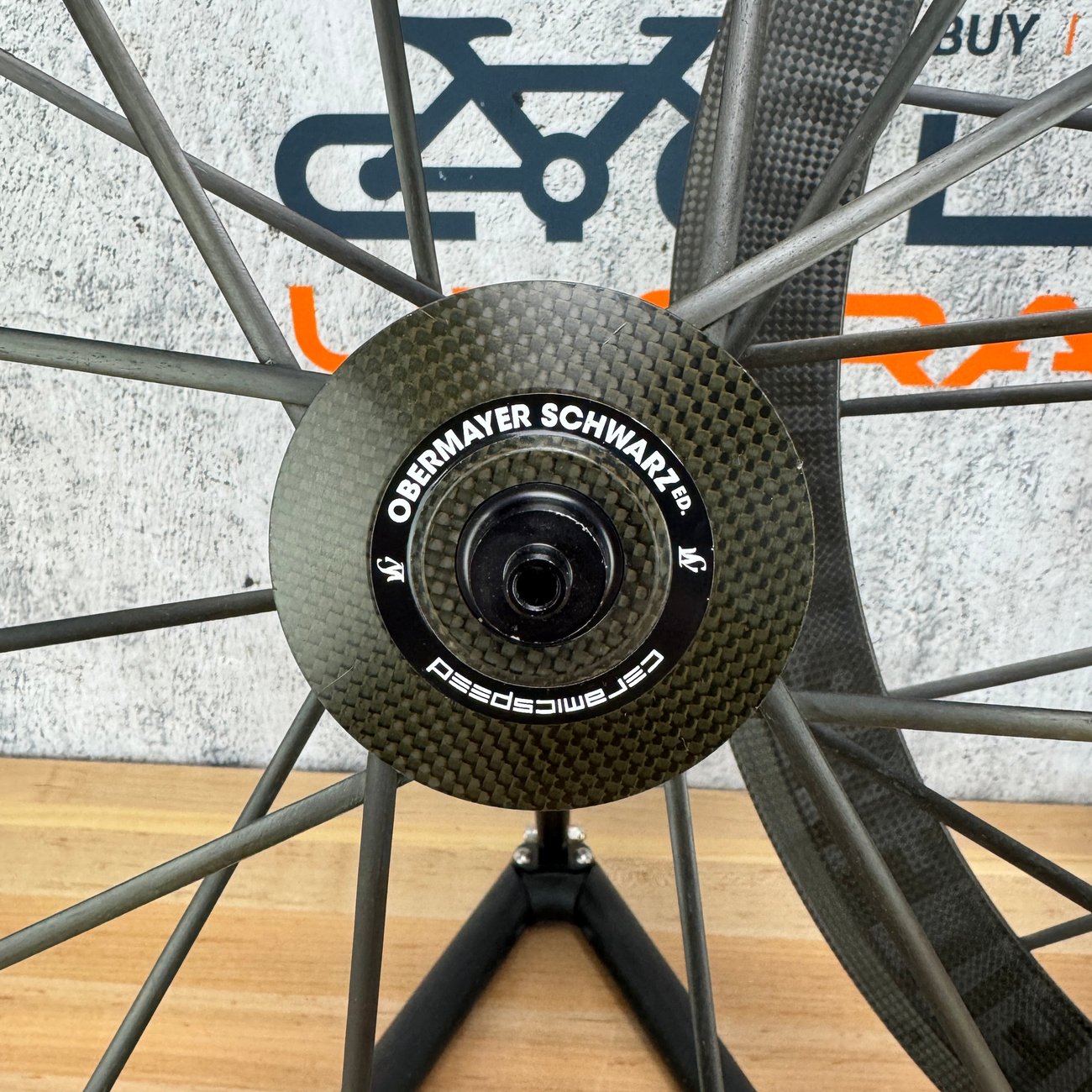 New! Lightweight Meilenstein Obermayer Schwarz Carbon Tubular Wheelset 939g