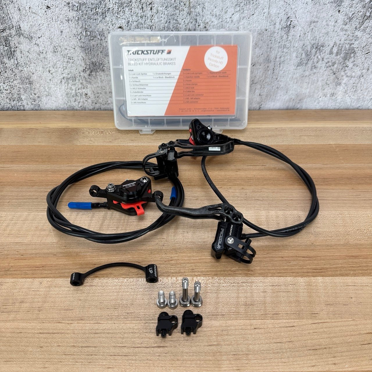 New Takeoff! Trickstuff Piccola Carbon C22 Piston XC Black Hydraulic MTB Brakeset