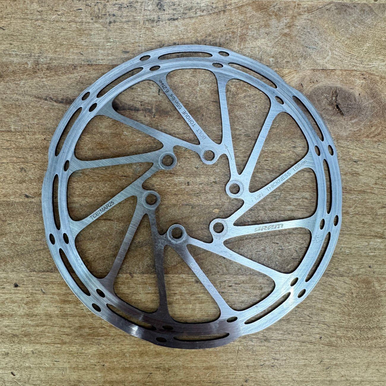 New Takeoff! SRAM CLX Centerline 6-Bolt 160mm 6-Bolt Single Rotor