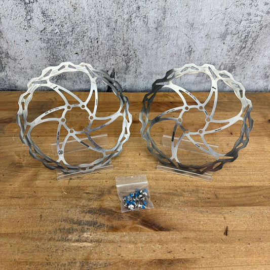 Pair Braking 180mm 6-Bolt Disc Brake Rotors 254g