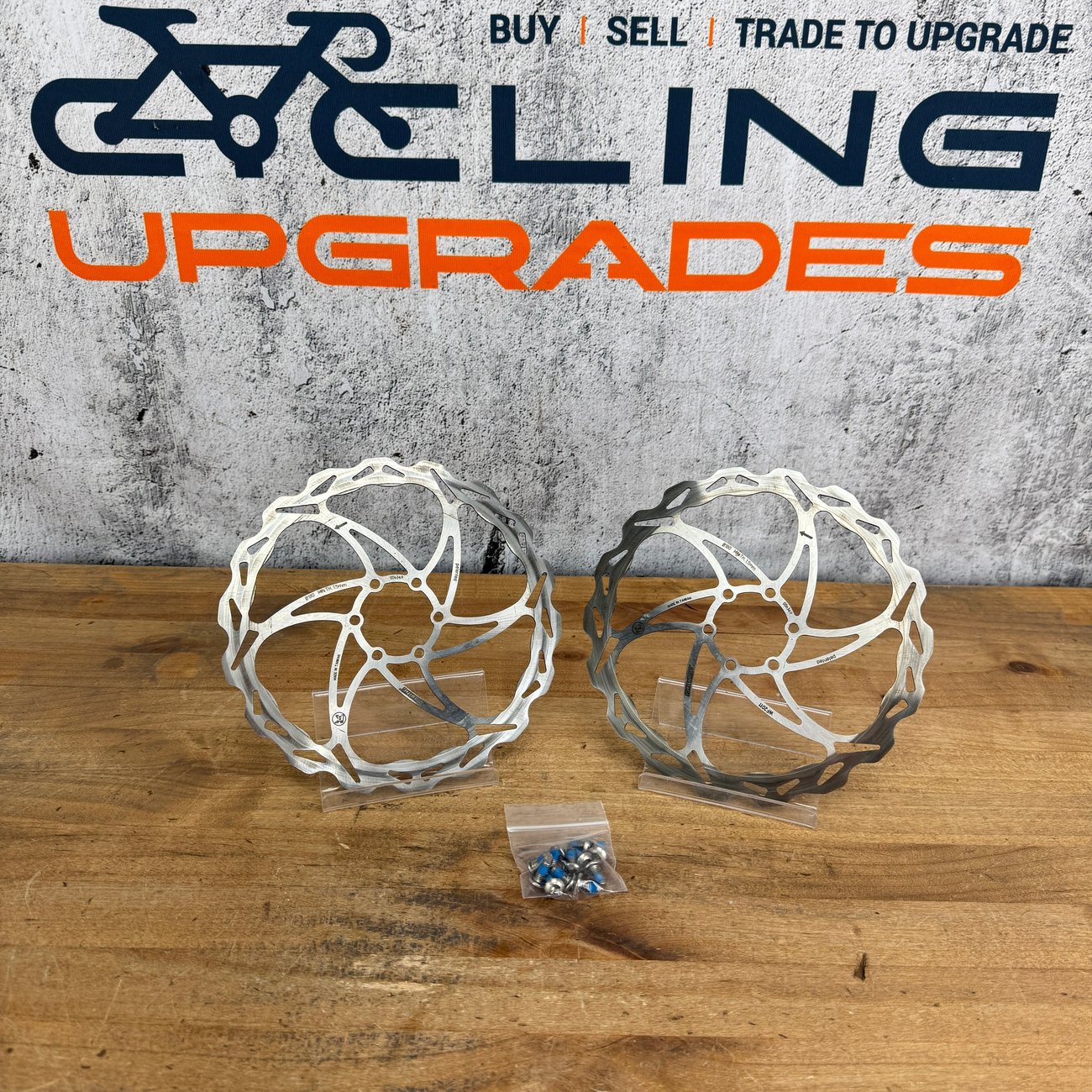 Pair Braking 180mm 6-Bolt Disc Brake Rotors 254g