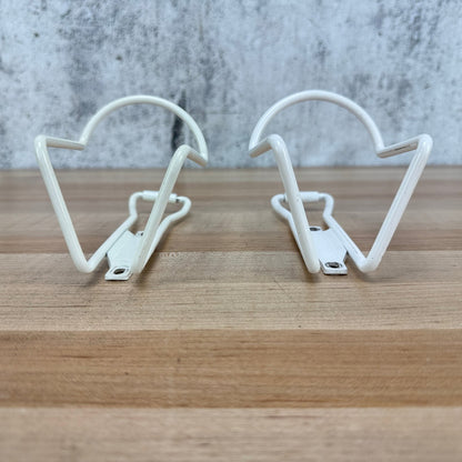 Pair Paramount White Aluminum Bike Water Bottle Cages 120g
