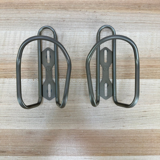 Pair Silca Sicuro Bourbon Titanium Bike Water Bottle Cages 64g