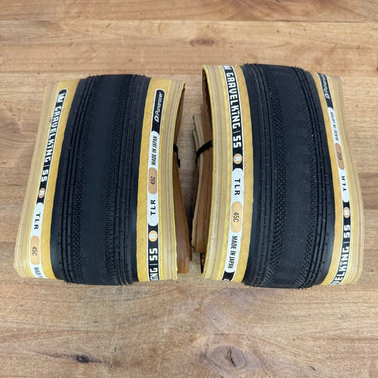Panaracer Gravel King SS Tubeless 700 x 45 Pair Gravel Bike Tires 986g