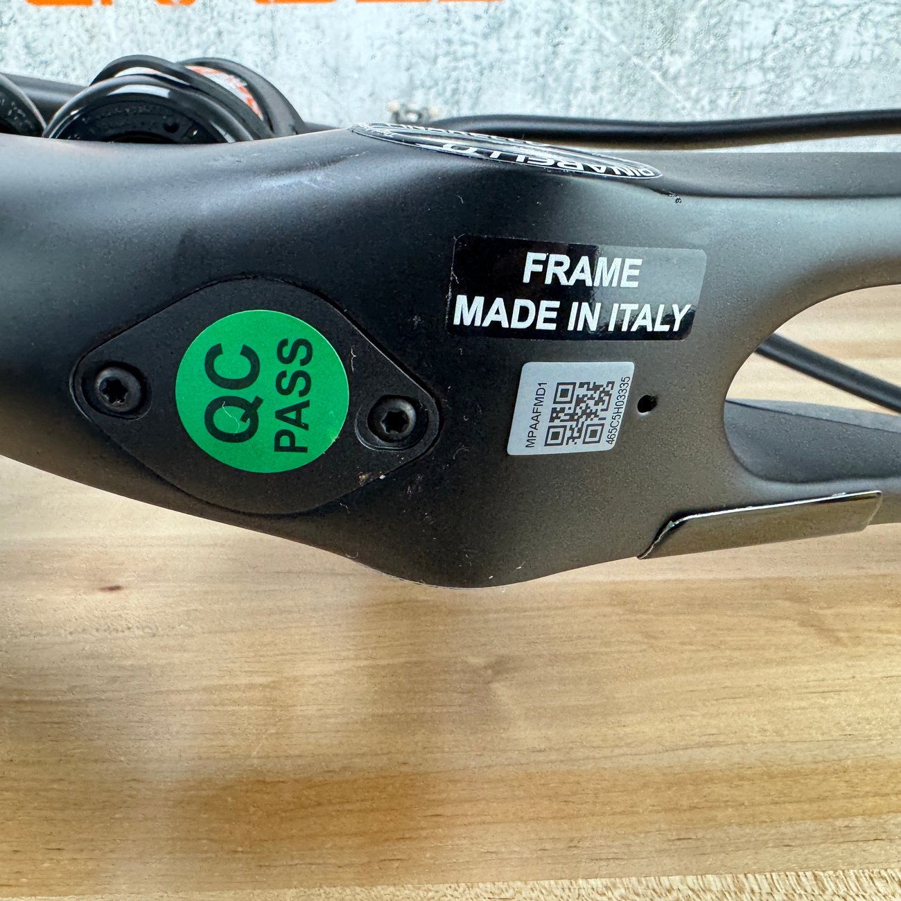 Low Mile! Pinarello Dogma F ES Tissot Size 465 (51.5cm TT) Carbon Disc Frameset