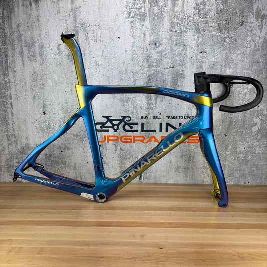 Pinarello Dogma F12 Rainbow Borealis Size 575 Carbon Disc Frameset 700c 2618g