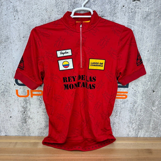 Rapha 2017 Colombia Quarter Zip Men's Large Red Cycling Jersey