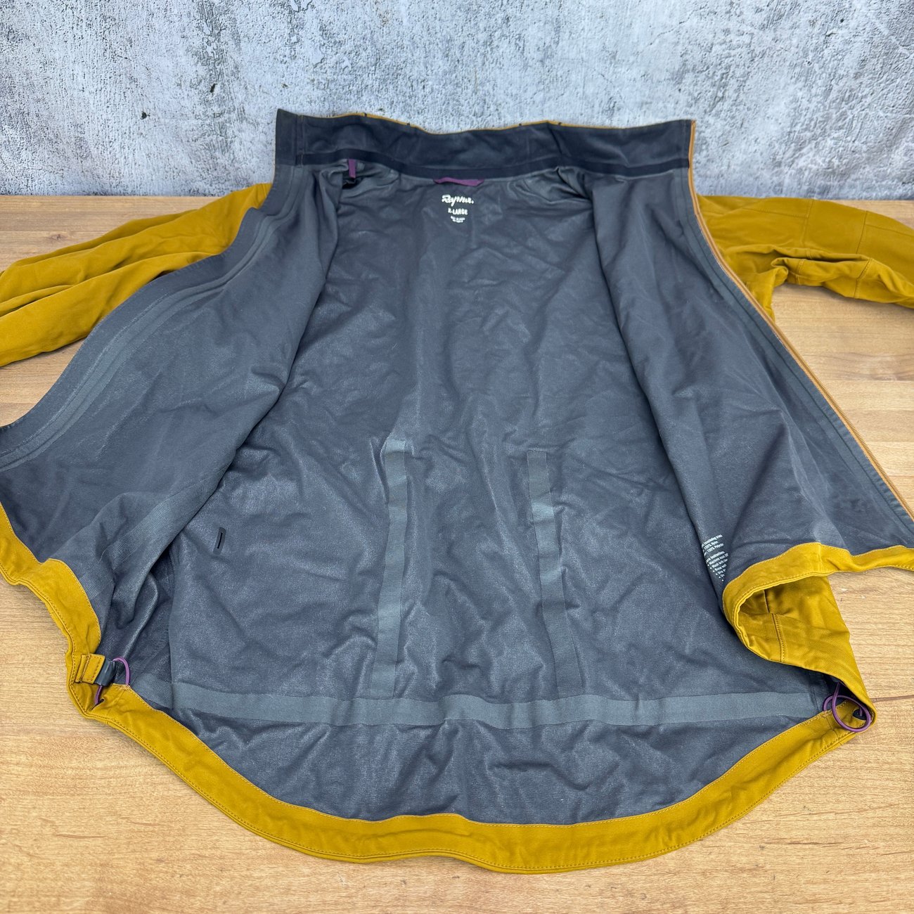 Rapha Insulated X-Large Brown Softshell Cycling Jacket