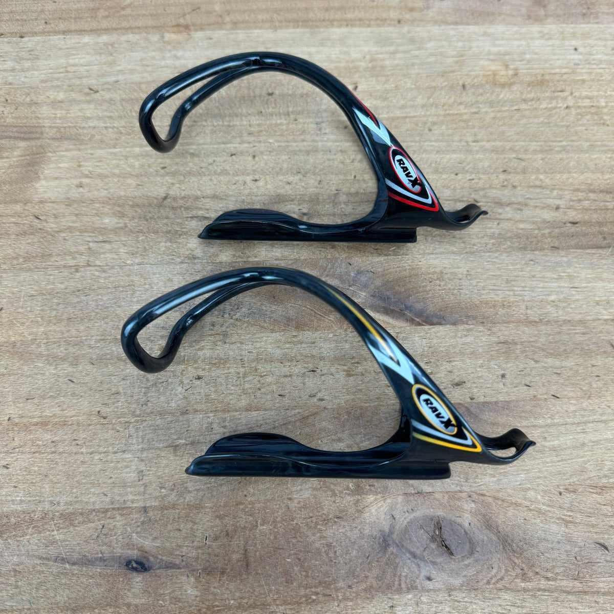 Rav X Gamma X Trim Carbon Red & Yellow Bike Water Bottle Cages 59g — photo 1 of 6