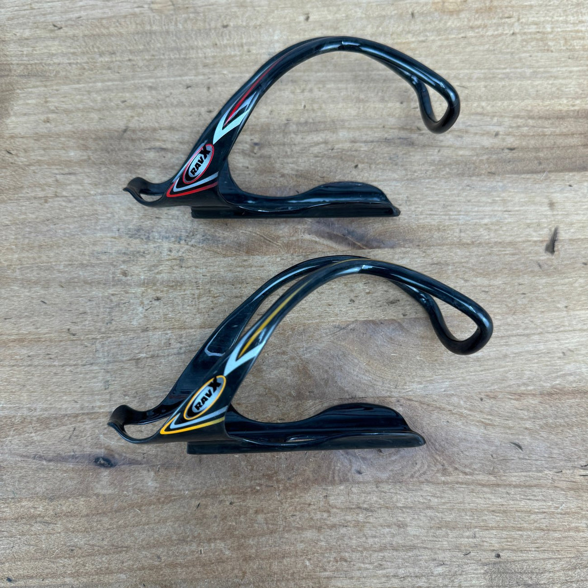 Rav X Gamma X Trim Carbon Red & Yellow Bike Water Bottle Cages 59g — photo 3 of 6