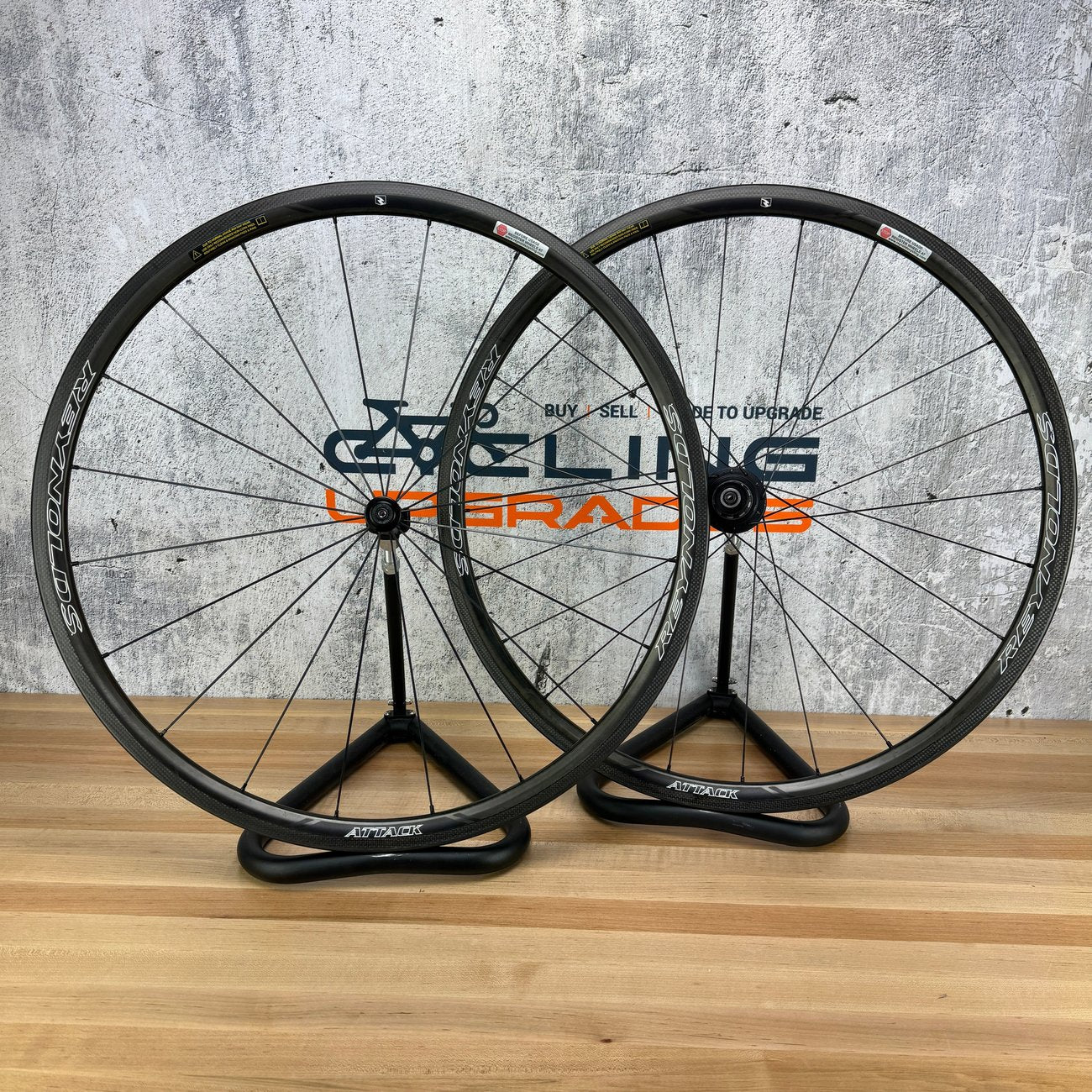 Reynolds Attack Powertap Power Meter Carbon Tubeless Wheelset 700c