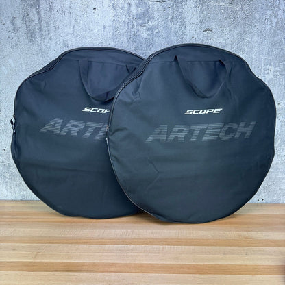Ridden Once! Scope Artech 6 Carbon Tubeless Disc Brake Wheelset 700c 1145g