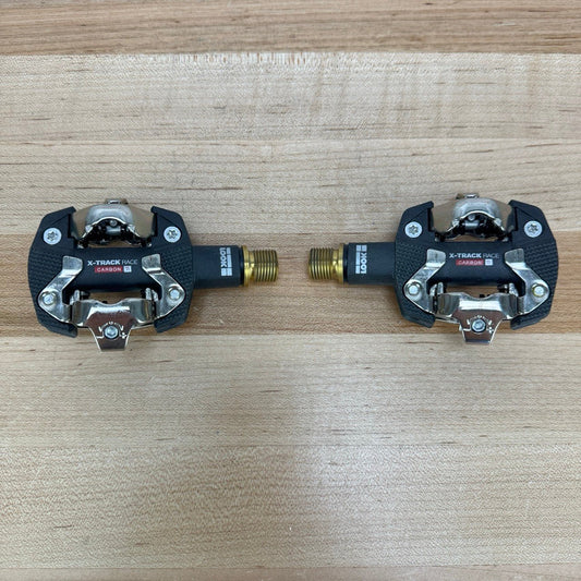 Ridden Once! Look X-Track Race Carbon Ti Clipless MTB/Gravel Bike Pedals 292g