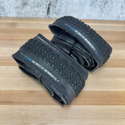 Ridden Once! Pair Schwalbe G-One RX Pro 700c x 40mm Tubeless Bike Tires