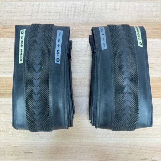 Ridden Once! Pair Ultradynamico Cava JFF Black 700c x39mm Gravel Bike Tires