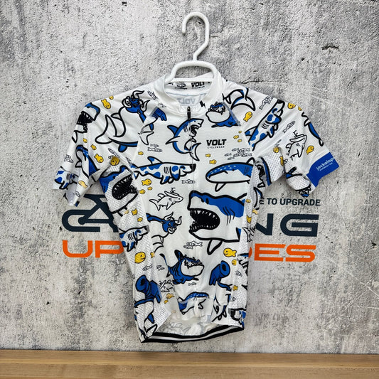 Ridden Once! Volt Jackalope Shark Attack Pro Road/XC Small Cycling Jersey