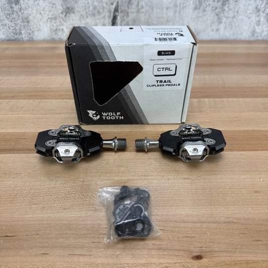 Ridden Once! Wolf Tooth CTRL Trail Mountain/Gravel Bike Pedals w/ Cleats 328g