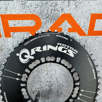 Rotor Q-Rings Oval 52t 110BCD 11-Speed Bike Outer Chainring 140g