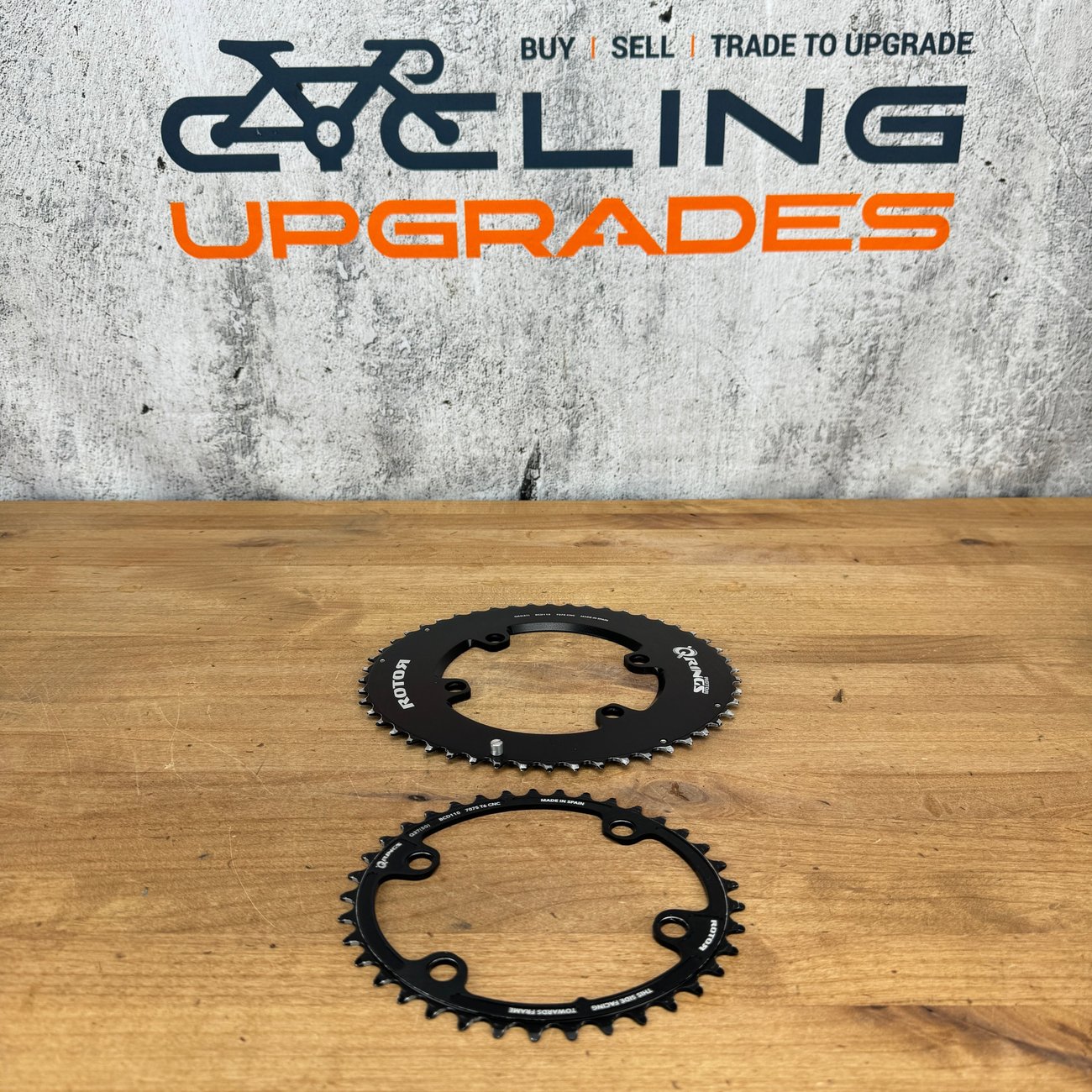Rotor 50/37t AXS 12 Speed Compatible 4x110BCD Q-Rings Bike Chainring Set 165g