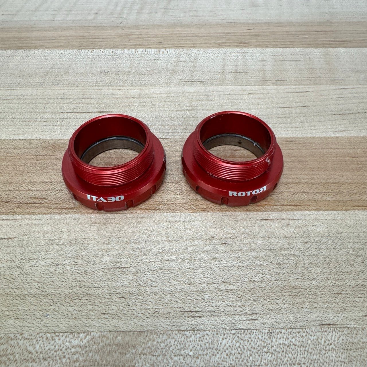 Rotor Ceramic ITA Italian Threaded for 30mm Spindles Red Bike Bottom B ...
