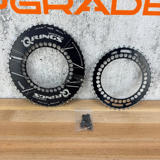 Rotor Q Rings Oval 130 BCD 54/42t 11-Speed Bike Chainring Set 228g