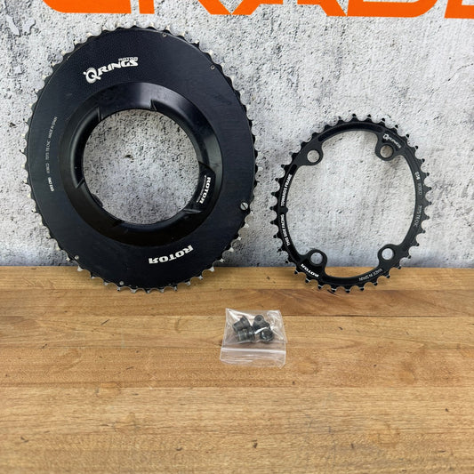 Rotor Qrings 52/36t 4-Bolt 110BCD Alloy 11-Speed Bike Chainring Set 228g