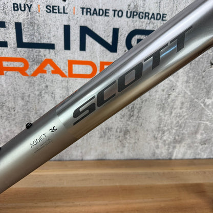 Mint! 2026 Scott Addict RC Ultimate HMX SL 56cm Carbon Disc Frameset Chrome Silver