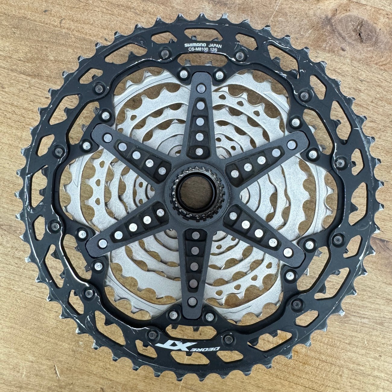 Shimano Deore XT CS-M8100 10-51t 12-Speed "Typical Wear" Bike Cassette 475g