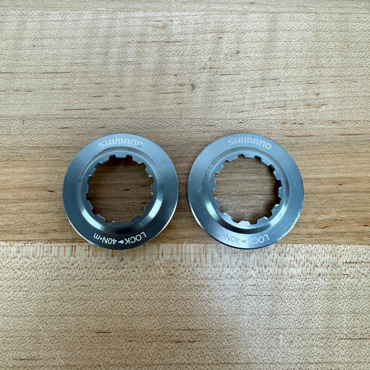 Shimano Dura-Ace Centerlock Disc Brake Rotor Internal Spline Lockrings ...
