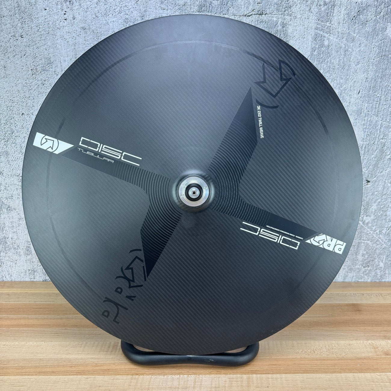 Shimano PRO Textreme Disc Stealth Carbon Tubular TT/Tri Rim Brake Rear ...