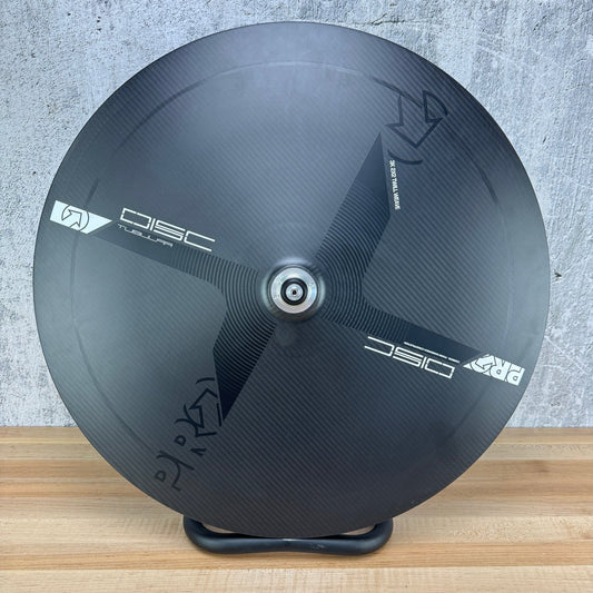 Shimano PRO Textreme Disc Stealth Carbon Tubular TT/Tri Rim Brake Rear Wheel