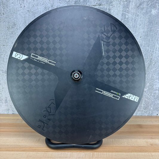 Shimano PRO Textreme Disc Stealth Carbon Tubular TT/Tri Rim Brake Rear Wheel