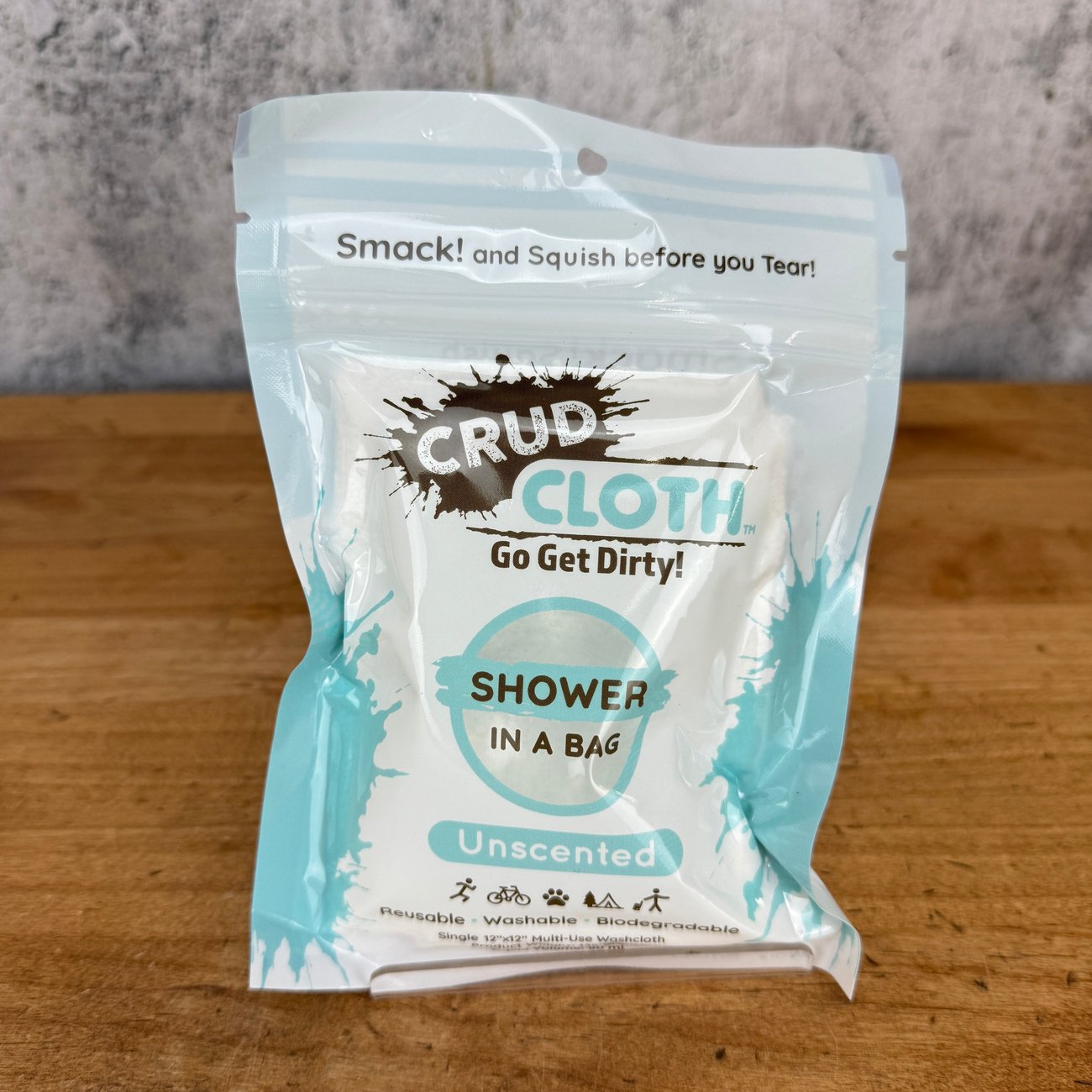 Single Use Sample (QTY 1) Silca Crud Cloth Shower In A Bag - Unscented