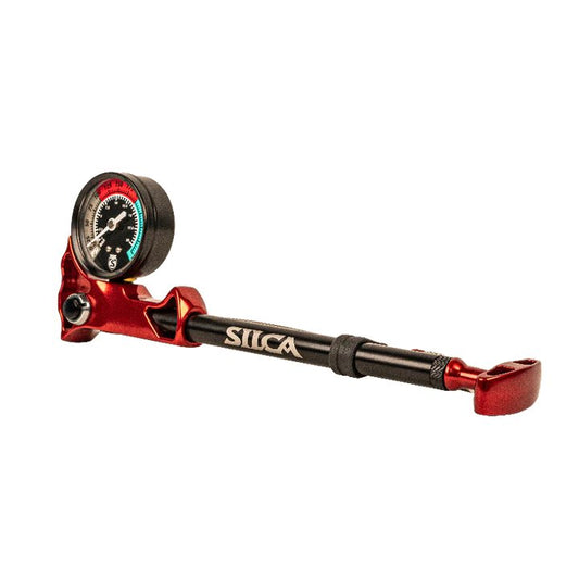 Silca Ultimate Mountain Bike Shock Pump Red/Black 0-300 PSI Fork & Shock Pump