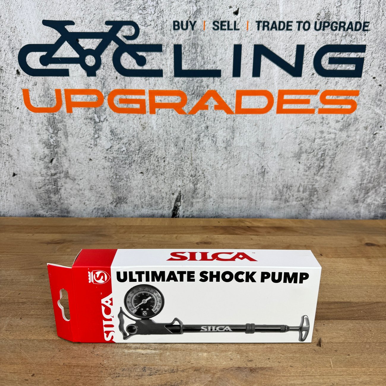 Silca Ultimate Mountain Bike Shock Pump Red/Black 0-300 PSI Fork & Shock Pump