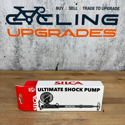 Silca Ultimate Mountain Bike Shock Pump Red/Black 0-300 PSI Fork & Shock Pump