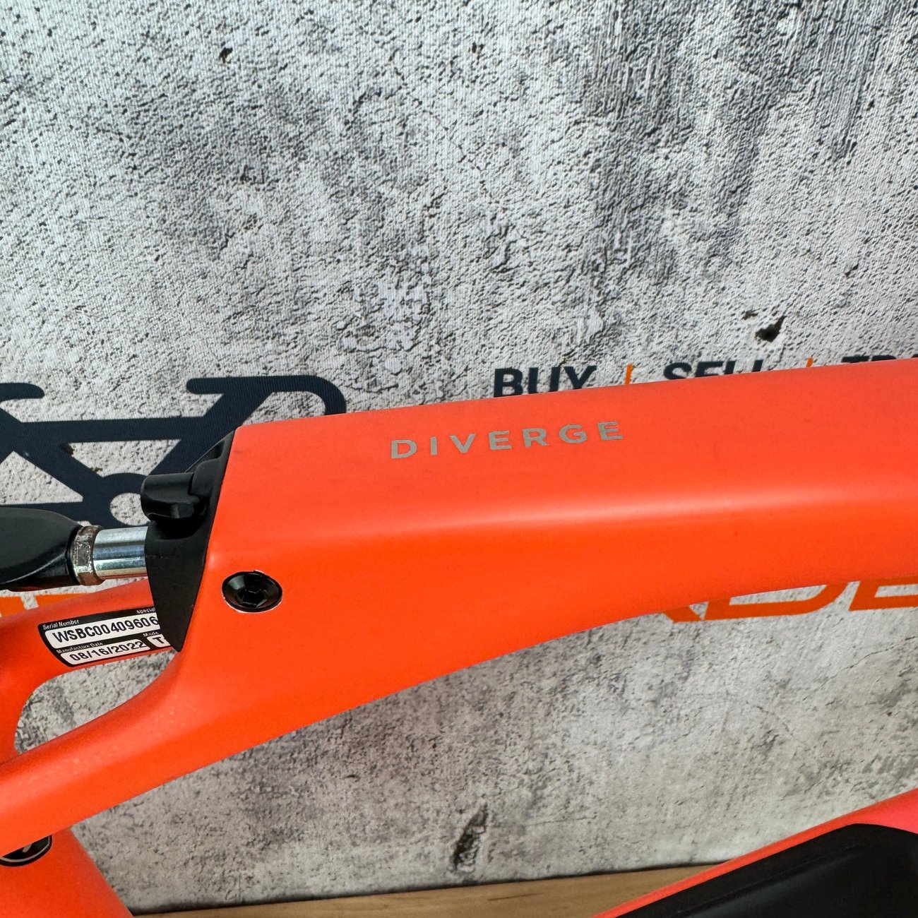 Specialized Diverge STR Pro 54cm Carbon Disc Gravel Frameset 700c 2870g