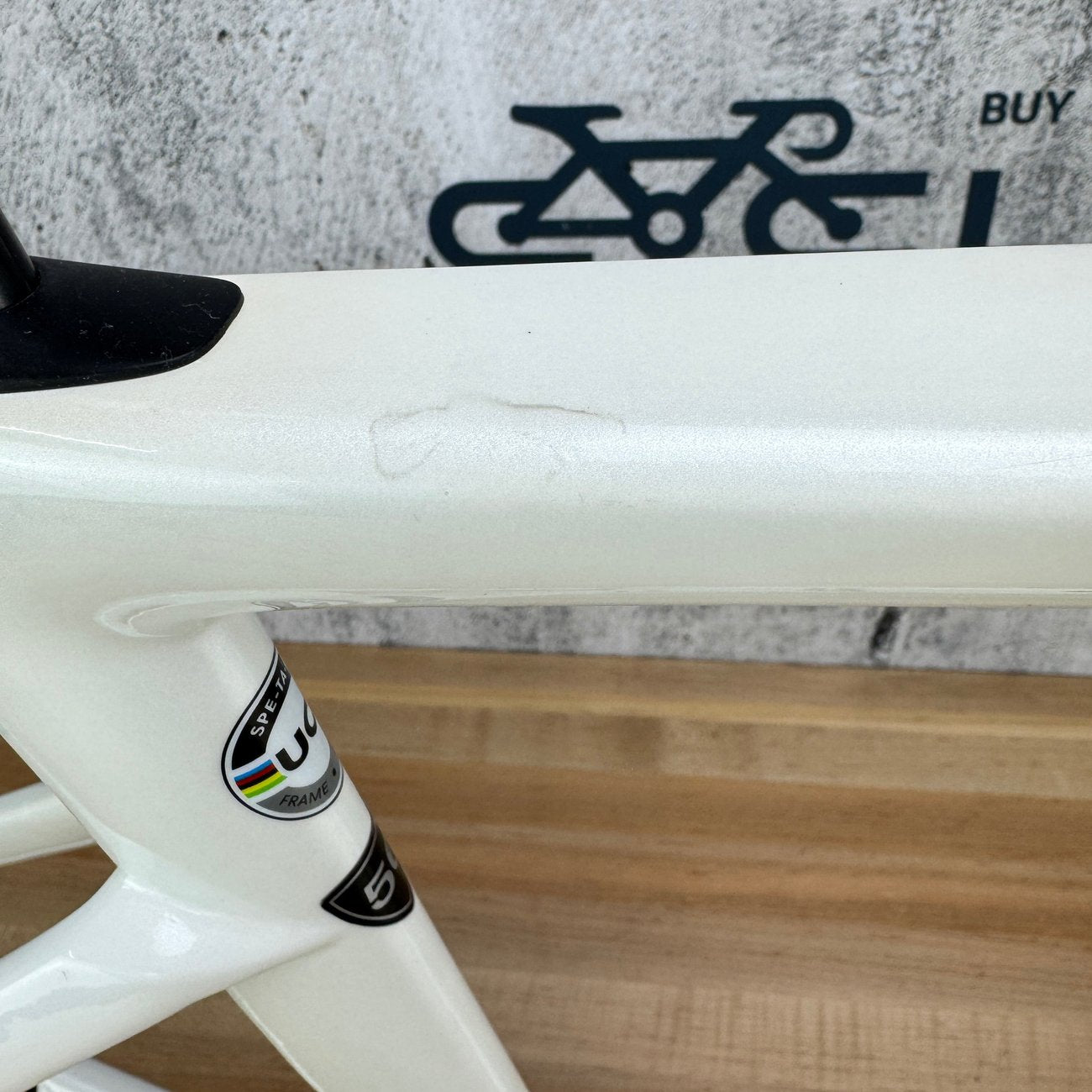 Specialized Tarmac SL7 56cm Carbon Disc Brake Dune White Frameset 700C 2045g