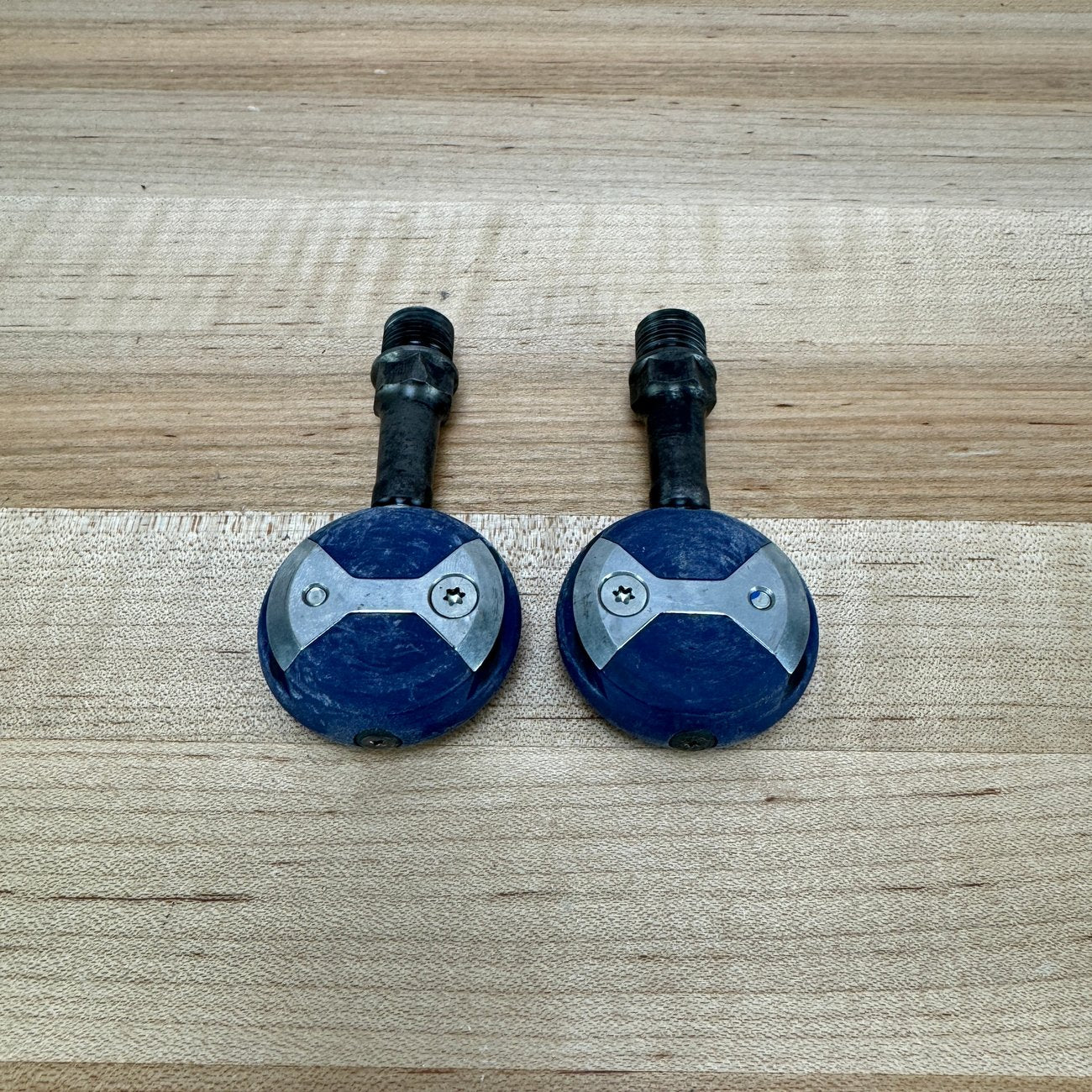 Speedplay Zero Chromoly Steel Blue Dual-Sided Clipless Bike Pedals 211g