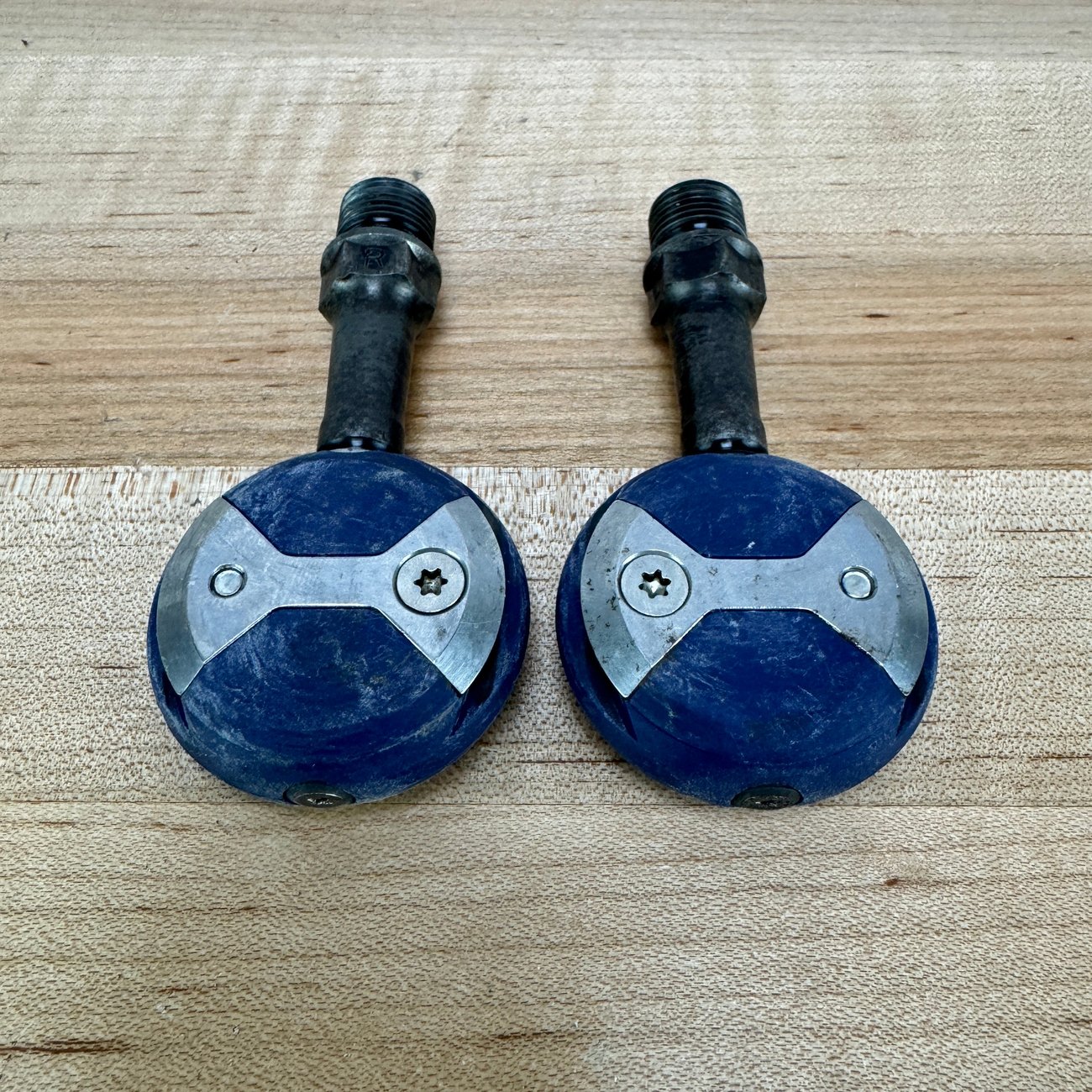Speedplay Zero Chromoly Steel Blue Dual-Sided Clipless Bike Pedals 211g
